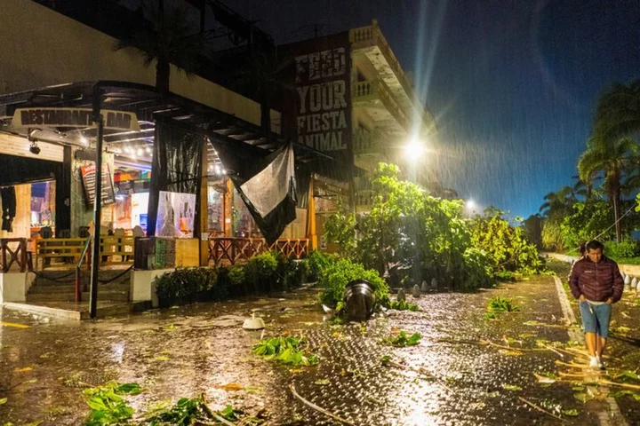 Hurricane Lidia barrels inland after slamming Mexico coast; one dead