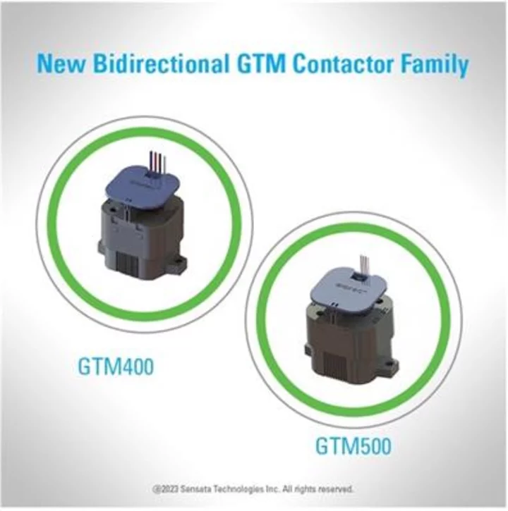 Sensata Technologies Introduces GTM400 and GTM500 Bidirectional Contactors for Energy Storage, DC Fast Charging and Heavy-Duty Vehicles