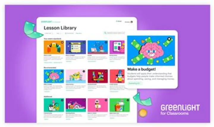 Greenlight Launches Free, Interactive K-12 Personal Finance Curriculum to Improve Financial Education in Schools Nationwide