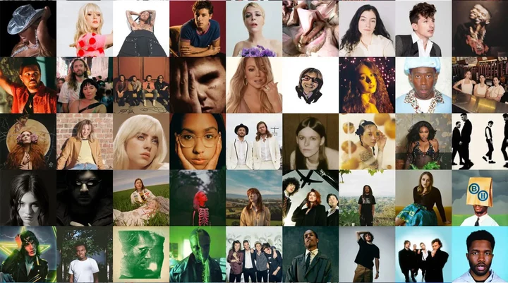 Spotify Rainbow Collage Generator turns your top songs and artists into shareable art