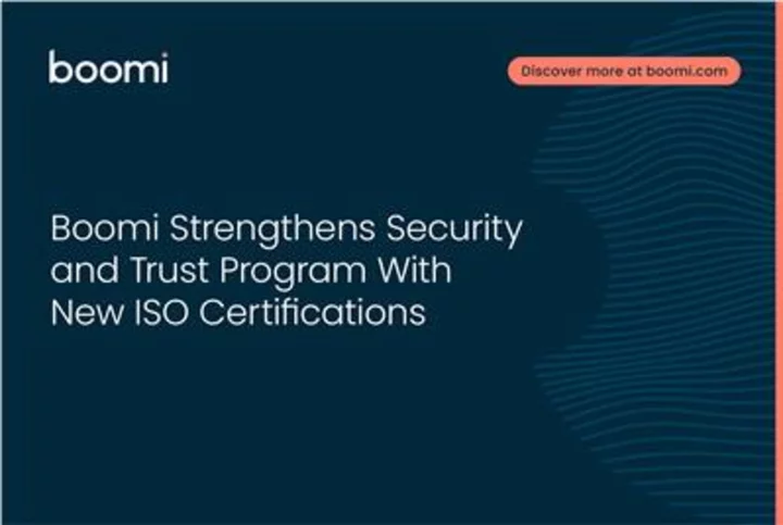 Boomi Strengthens Security and Trust Program With New ISO Certifications