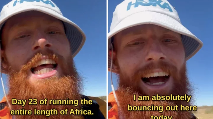 Meet Russell Cook - the 'hardest geezer' running the length of Africa for charity