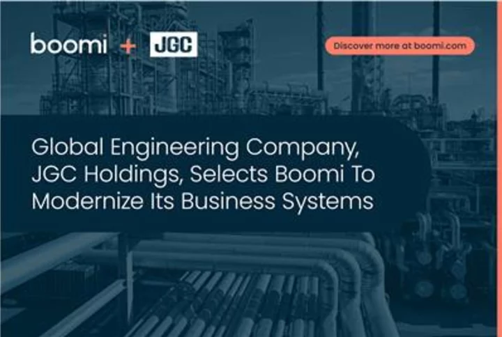 Global Engineering Company JGC Holdings Selects Boomi To Modernize Its Business Systems