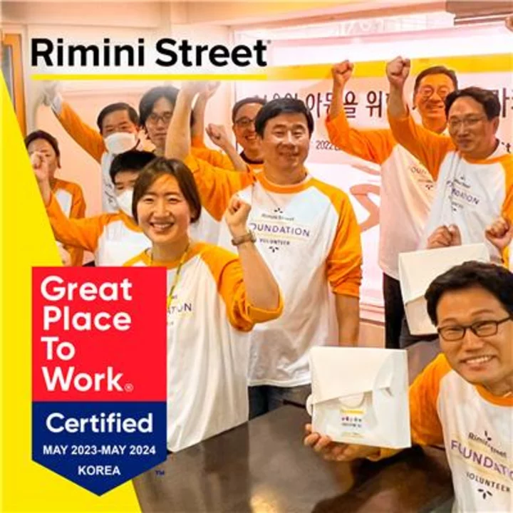 Rimini Street Korea is Again Named a Great Place to Work®